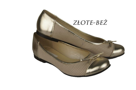 Women's Shoes Ballerinas Openwork natural leather 661 ElitaBut