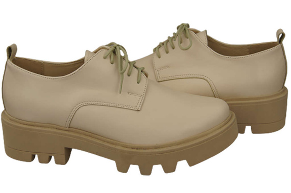 Women's shoes Lace-up leather Natural 180 ElitaBut