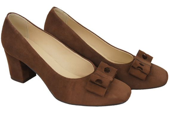 Women's shoes Pumps Natural leather suede 163 ElitaBut