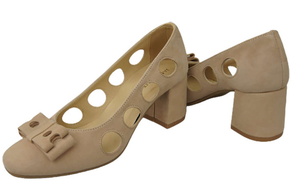 Women's shoes Pumps Natural leather suede 182 ElitaBut