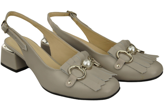 Women's Shoes Sandals Decorated with Fringes Natural Leather 208 ElitaBut