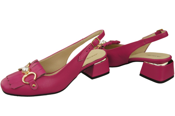 Women's Shoes Sandals Decorated with Fringes Natural Leather 208 ElitaBut