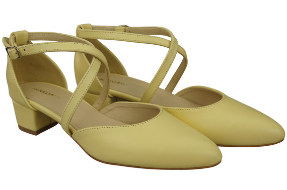 Women’s Leather Sandals with Straps Low Heel 223 ElitaBut