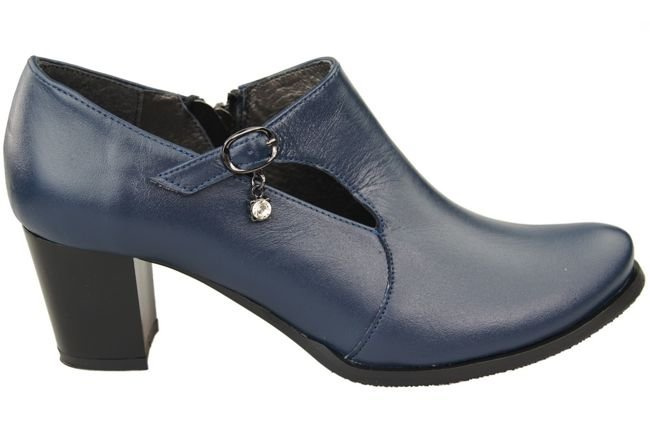 Obuwie Botki  Damskie Skóra Naturalna Granat 109 ElitaBut