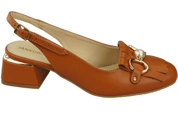 Women's Shoes Sandals Decorated with Fringes Natural Leather 208 ElitaBut