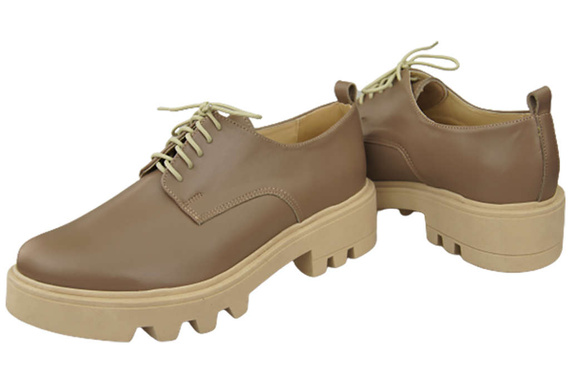 Women's shoes Lace-up leather Natural 180 ElitaBut