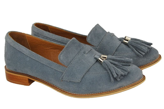 Shoes Women's loafers Natural Leather Velor 134 ElitaBut