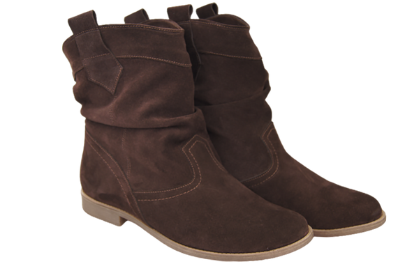 Shoes Women's boots Saszki Winter natural leather velor 117 Z ElitaBut