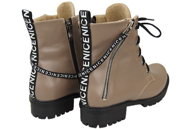 Footwear Boots Women's boots with the inscription NICE Natural Leather 173 Z ElitaBut