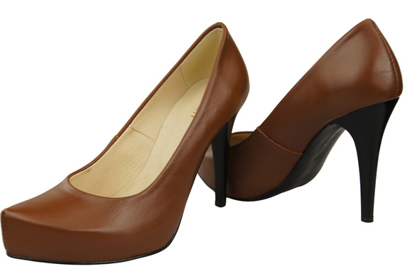 Women's shoes Pumps High heels natural leather 205 ElitaBut