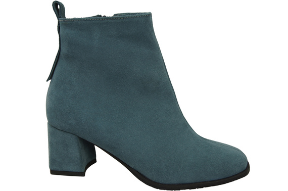 Women’s ankle boots in genuine suede leather, stable block heel, with zipper – 224 ElitaBut