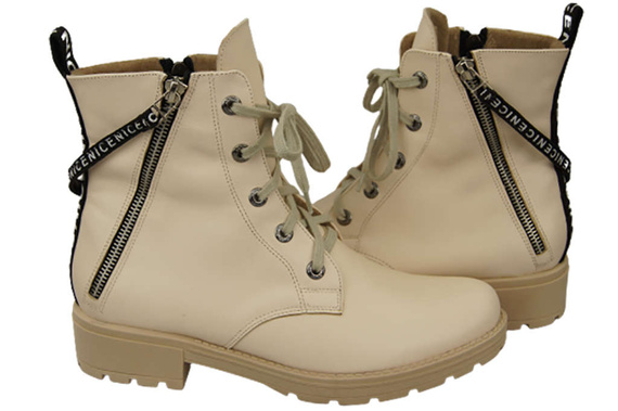 Footwear Boots Women's boots with the inscription NICE Natural Leather 173 Z ElitaBut