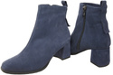 Women’s ankle boots in genuine suede leather, stable block heel, with zipper – 224 ElitaBut