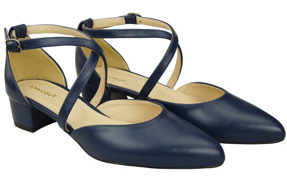 Women’s Leather Sandals with Straps Low Heel 223 ElitaBut