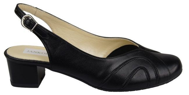 Obuwie Damskie Sandały  skóra naturalna Czarne 842 ElitaBut