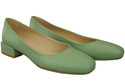 Comfortable Women's Shoes Flat Pumps, Natural Leather 204 ElitaBut