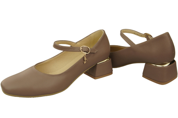 Women's shoes Pumps with a strap, natural leather 202 ElitaBut