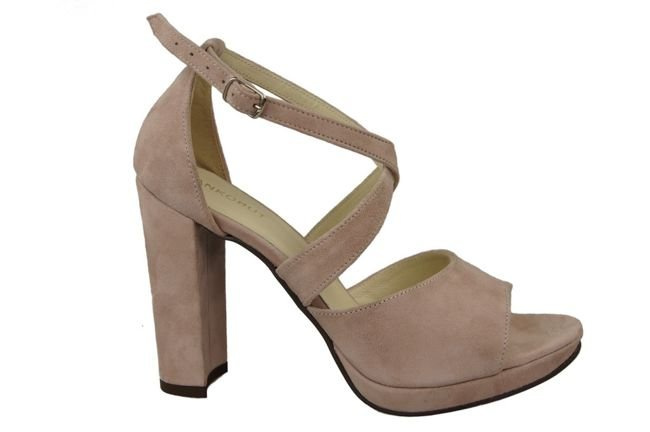 Obuwie Damskie Sandały Róż skóra naturalna Zamszowa 114 ElitaBut