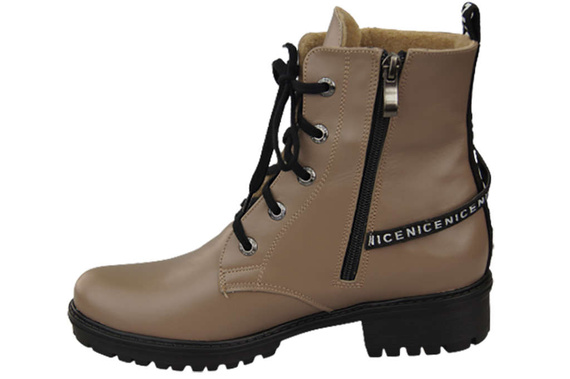 Footwear Boots Women's boots with the inscription NICE Natural Leather 173 L ElitaBut