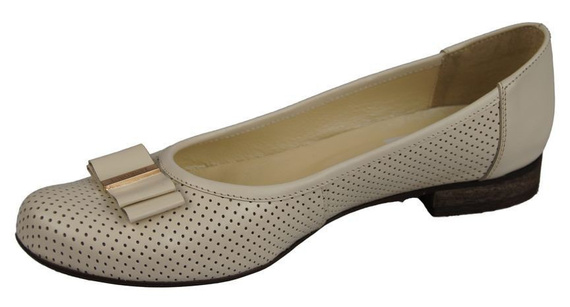 Women's Ballerinas Shoes Natural Leather 859 ElitaBut