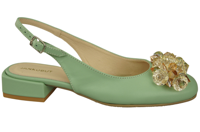 Women's Shoes Sandals with Crystals Natural Leather 215 ElitaBut