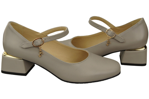 Women's shoes Pumps with a strap, natural leather 202 ElitaBut