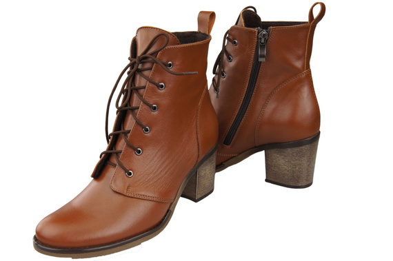 Shoes Boots for women Lace-up Winter natural leather 188 Z ElitaBut