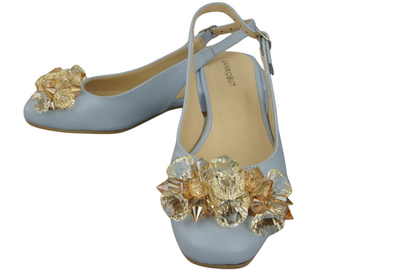 Women's Shoes Sandals with Crystals Natural Leather 215 ElitaBut