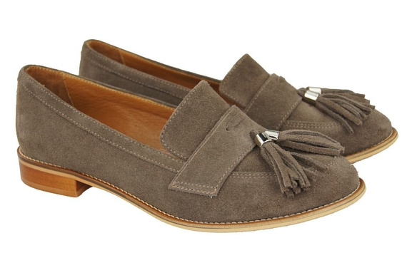 Shoes Women's loafers Natural Leather Velor 134 ElitaBut