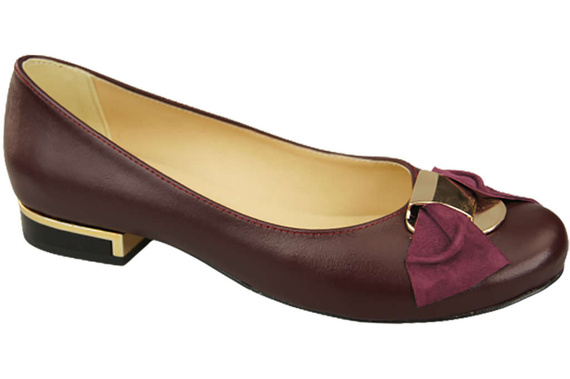 Women's Ballerinas Shoes Natural Leather 894 ElitaBut