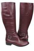 Women’s  leather boots, lined officer boots, flat 225 ElitaBut