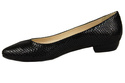 Women's shoes Pumps natural leather scales motif Black 928 ElitaBut