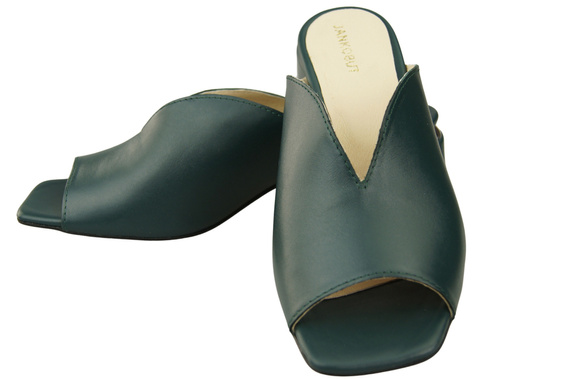 Women's Shoes High-Heeled Flip-Flops Natural Leather 210 ElitaBut