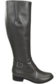 Women’s  leather boots, lined officer boots, flat 225 ElitaBut