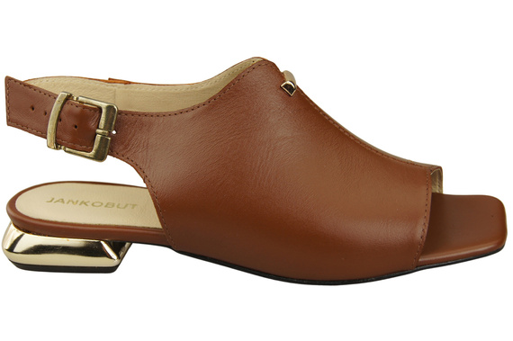 Comfortable Women's Shoes Sandals Flat Gold Heel Natural Leather 207 ElitaBut