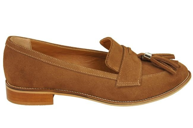 Shoes Women's loafers Natural Leather Velor 134 ElitaBut