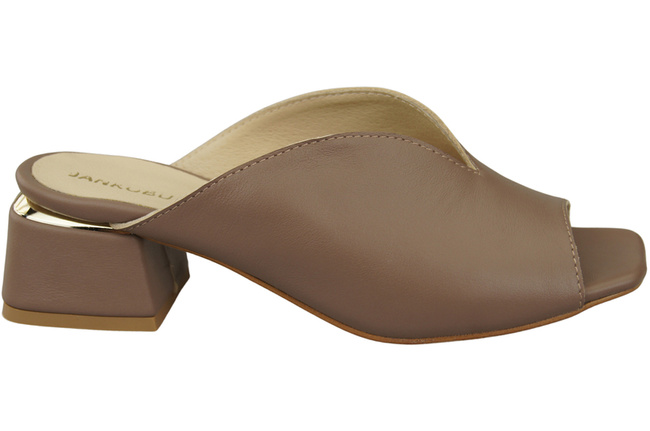 Women's Shoes High-Heeled Flip-Flops Natural Leather 210 ElitaBut