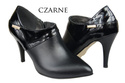 Obuwie Półbuty Damskie skóra naturalna Czarne 865 ElitaBut