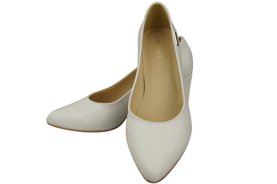 Classic Smooth Pumps Shoes Women's Black Natural Leather 213 ElitaBut