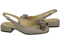 Women's Shoes Sandals with Crystals Natural Leather 215 ElitaBut