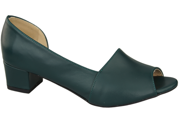 Obuwie Damskie Sandały Malachitowe Skóra Naturalna 147 ElitaBut