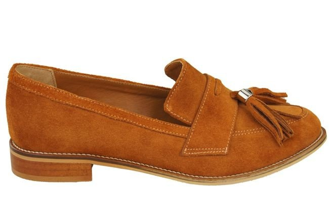 Shoes Women's loafers Natural Leather Velor 134 ElitaBut