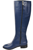 Women’s leather boots, lined officer boots, flat 225 ElitaBut