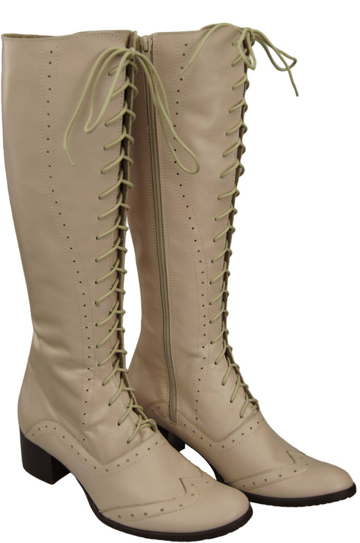 Shoes Women's boots Lace-up natural leather 595 ElitaBut
