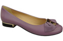 Obuwie Baleriny Damskie Skóra Naturalna Lila 894 ElitaBut