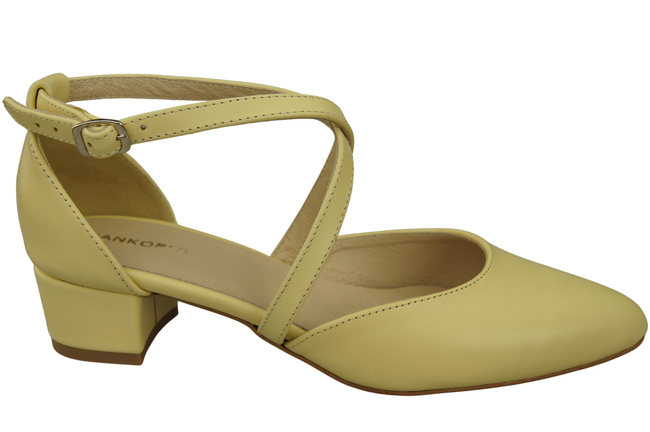 Women’s Leather Sandals  with Straps Low Heel 223 ElitaBut