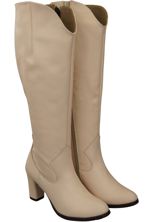 Stylish Footwear Women's Boots On A Heel Natural Leather 211 ElitaBut