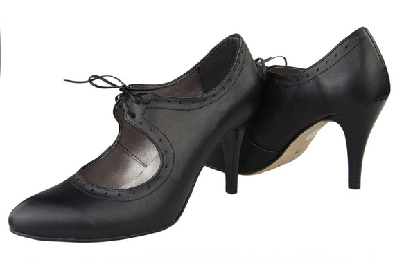 Women's shoes Natural leather black 553 ElitaBut
