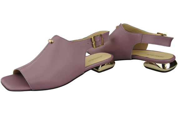 Comfortable Women's Shoes Sandals Flat Gold Heel Natural Leather 207 ElitaBut