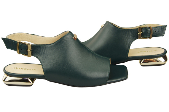 Comfortable Women's Shoes Sandals Flat Gold Heel Natural Leather 207 ElitaBut